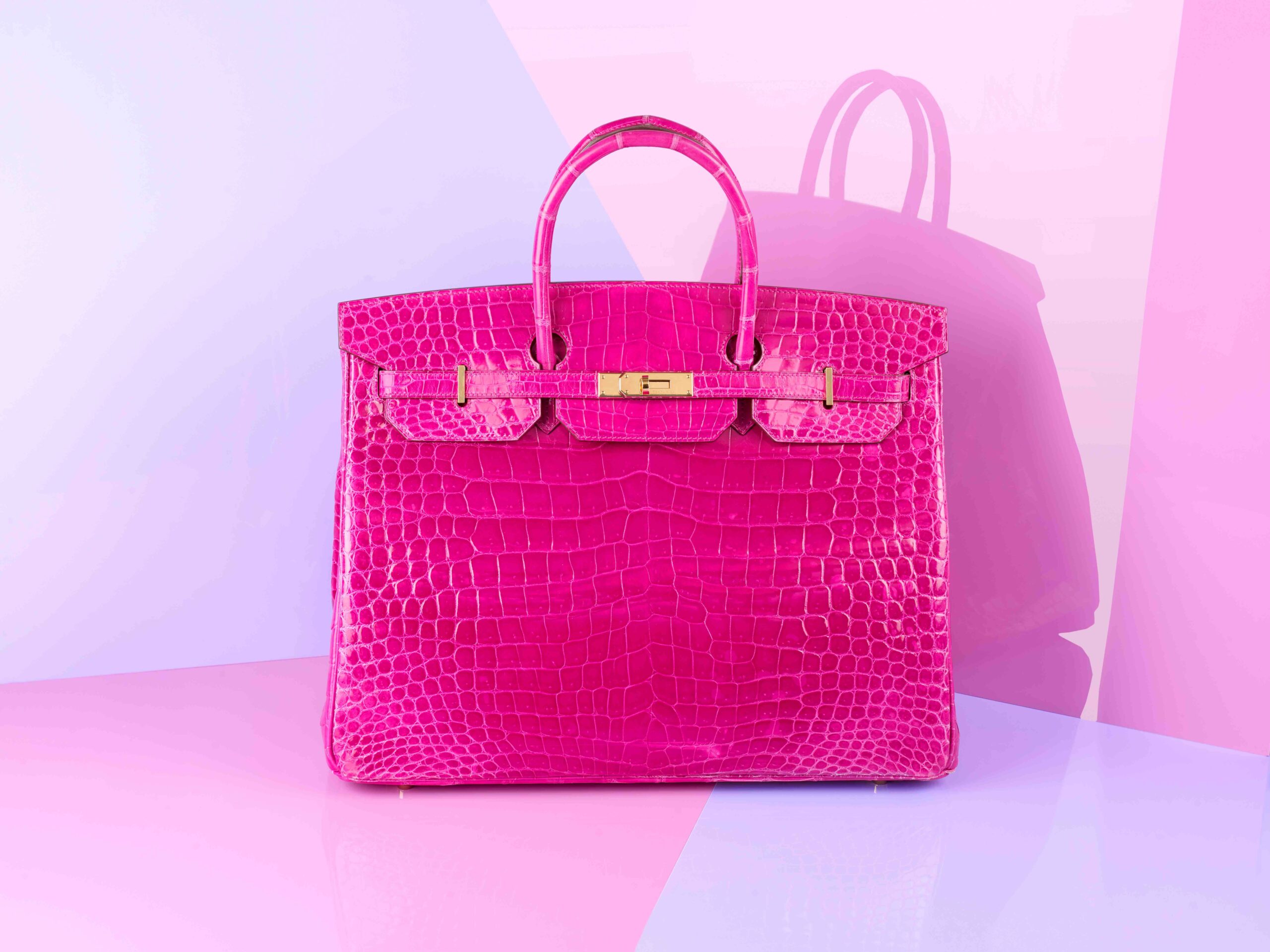 Hermes Rose Scheherazade Hot Pink GHW Crocodile Birkin 30 Handbag ...