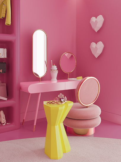 Pink Barbie World Interior Design Ideas